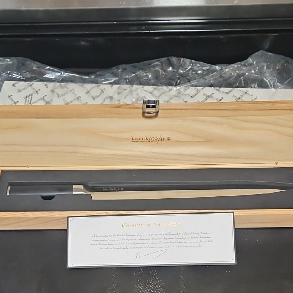 Kamikoto Japanese Steel 13in Yanagiba knife
